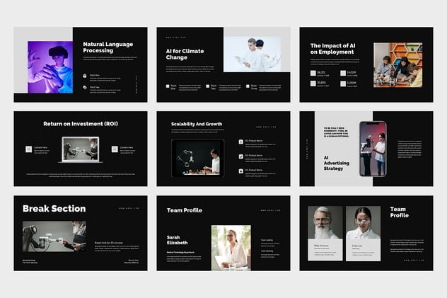 AI技术主题演讲keynote模板 - 顶尖PPT