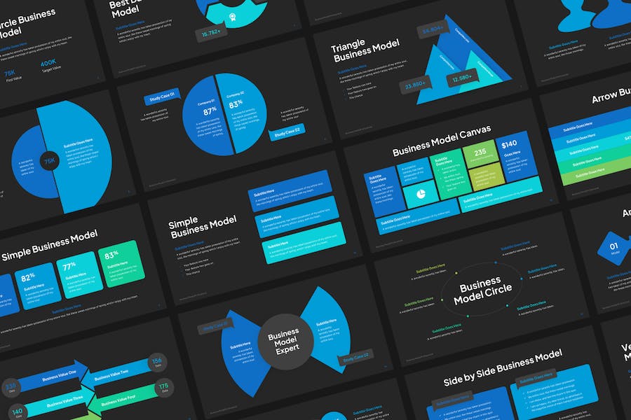 商业模式分析方案运营策略PPT模板 - 顶尖PPT