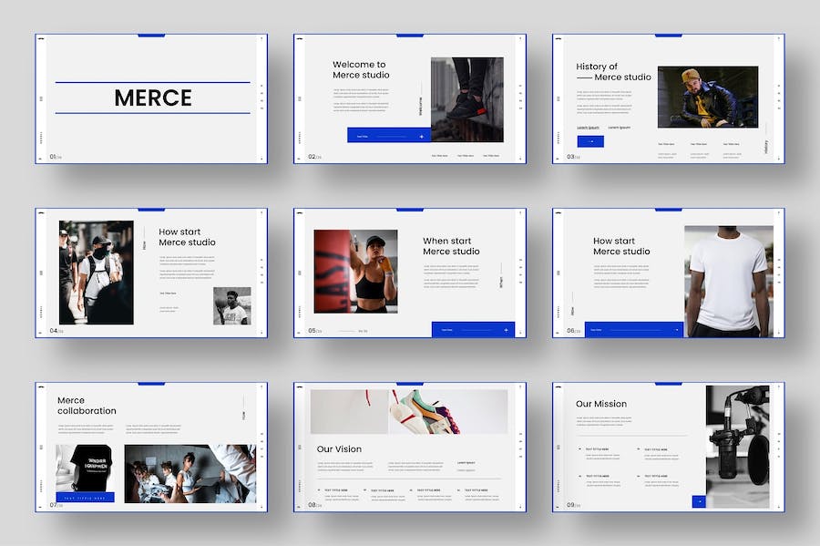 创意极简线框商务商业工作总结新年计划通用PPT模板 - 顶尖PPT