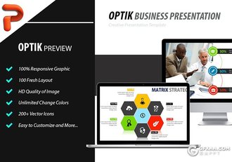 OPTIK团队商务ppt模板 - 顶尖PPT
