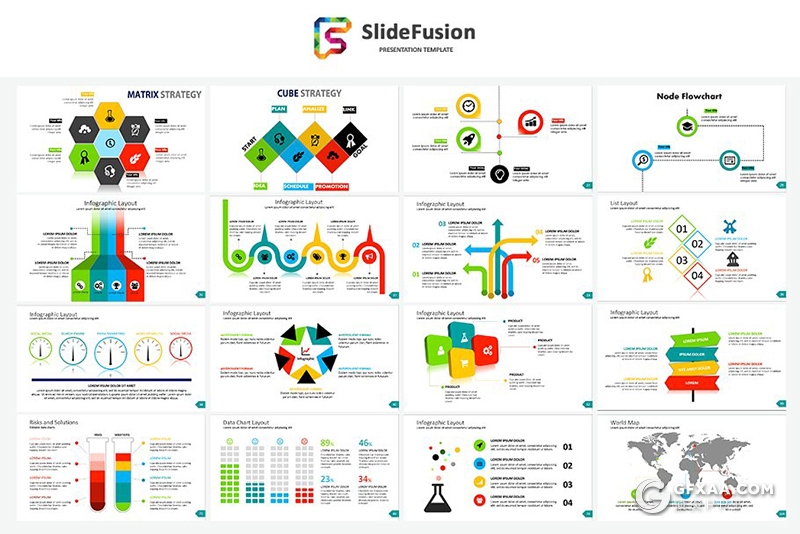 OPTIK团队商务ppt模板 - 顶尖PPT