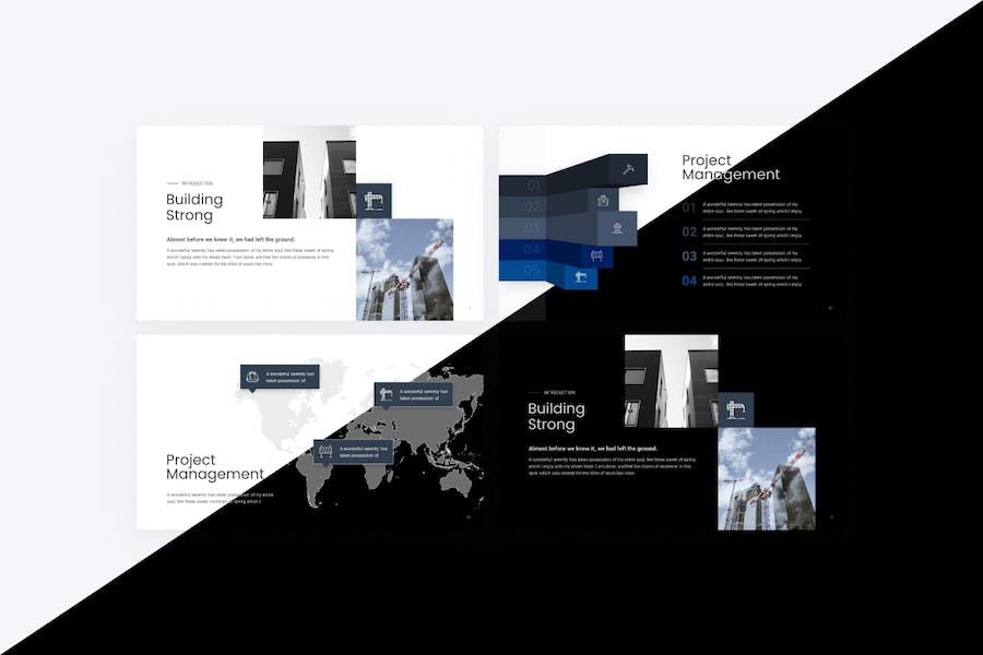 创意工程建造工地建筑年计划总结汇报主题keynote模板 - 顶尖PPT