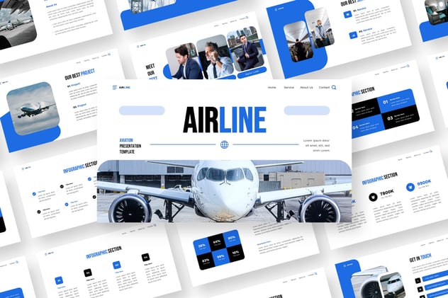 航空公司keynote模板 - 顶尖PPT