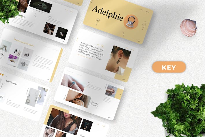 珠宝首饰奢侈品产品展示销售Keynote模板 - 顶尖PPT