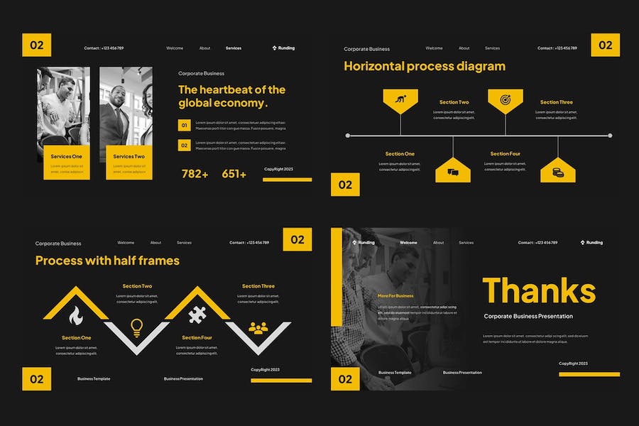 企业商务运营管理Keynote模板 - 顶尖PPT