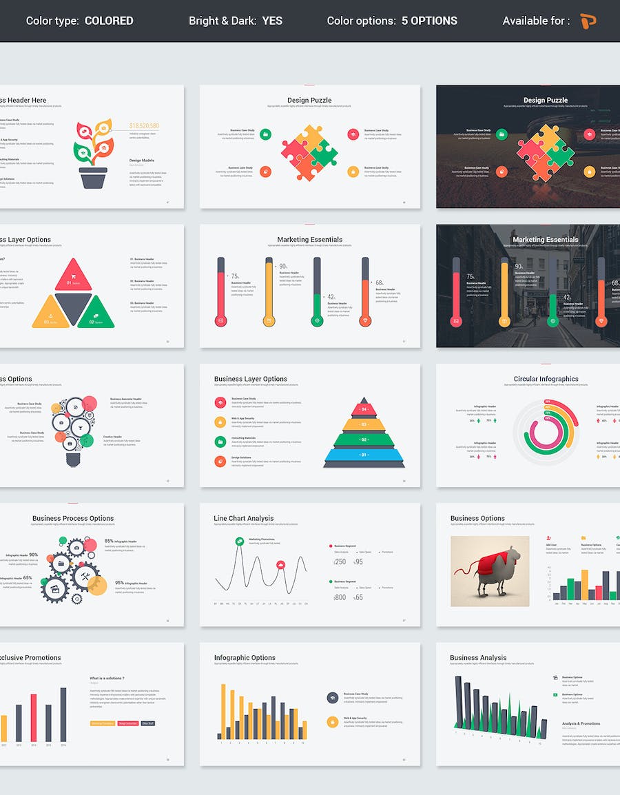 高端欧美商务商业计划总结通用PPT模板 - 顶尖PPT
