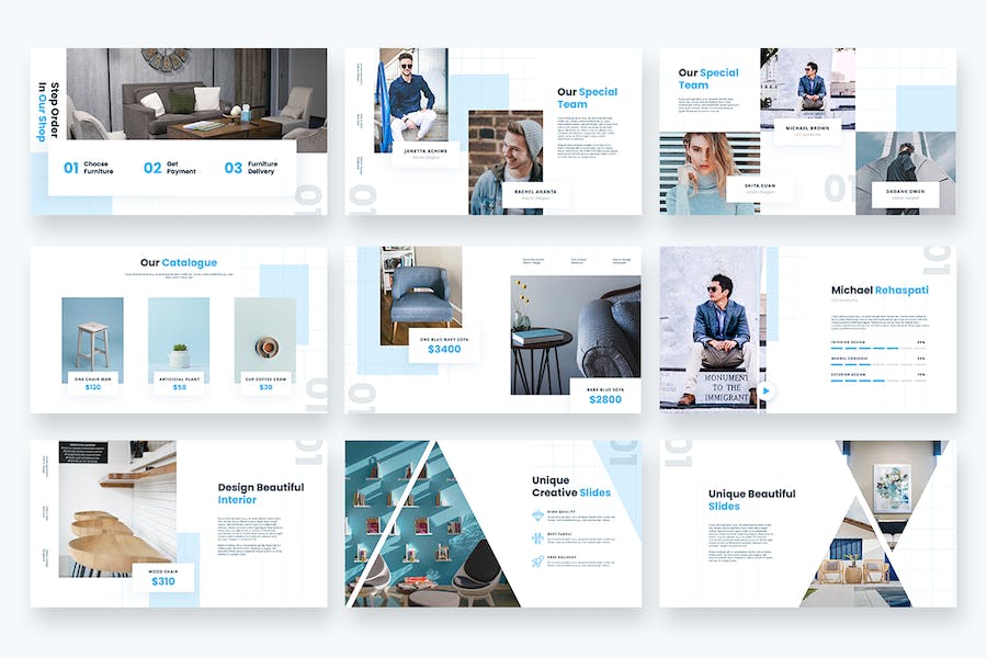 家具品牌展示产品介绍PPT模板 - 顶尖PPT