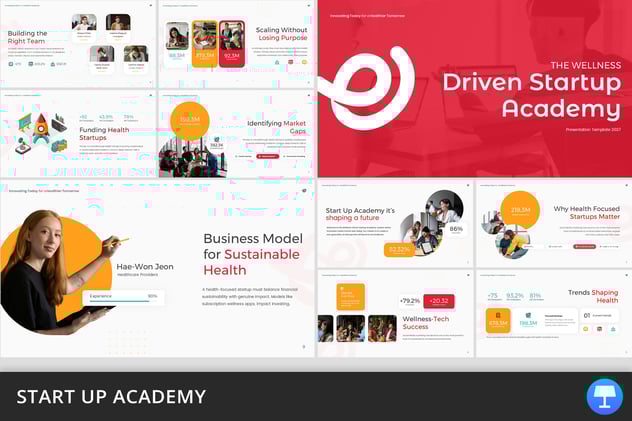 初创学院主题内容专业讲解Keynote模板 - 顶尖PPT