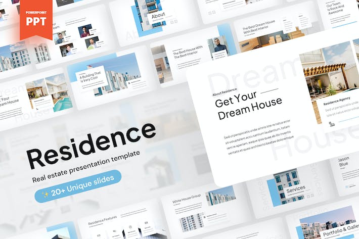 住宅房地产销售推介PPT模板 - 顶尖PPT