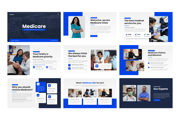 医疗保险医学护理治疗PPT模板 - 顶尖PPT