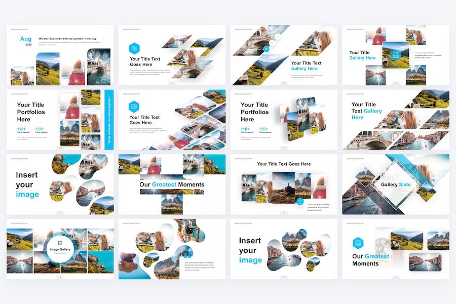 创意时尚旅游景点摄影展示通用keynote模板 - 顶尖PPT