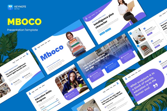 教育学习课程讲述展示方案设计大纲Keynote模板 - 顶尖PPT