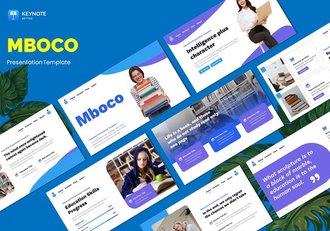 教育学习课程讲述展示方案设计大纲Keynote模板 - 顶尖PPT