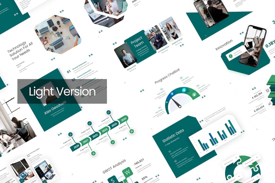 chatGPT大模型生成式对话人工智能聊天机器人技术PPT模板 - 顶尖PPT