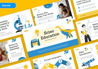 科学教育知识讲述展示课程设计方案Keynote模板 - 顶尖PPT