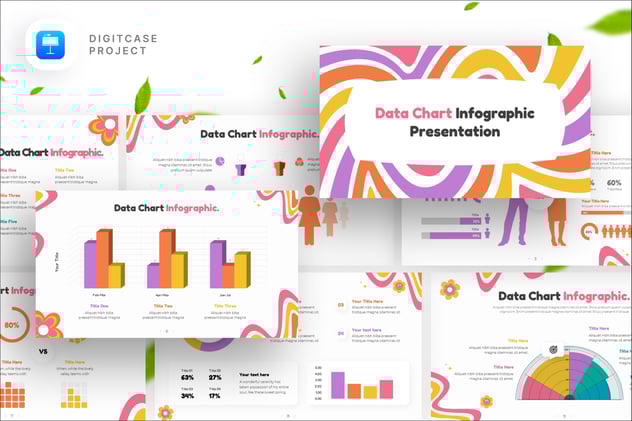 可视化数据图表图形keynote模板 - 顶尖PPT