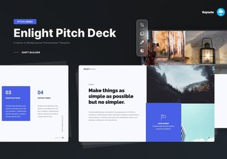 蓝色简约商务商业通用keynote模板 - 顶尖PPT