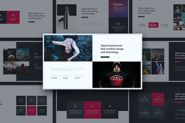 创意简约风格商务通用PPT模板 - 顶尖PPT