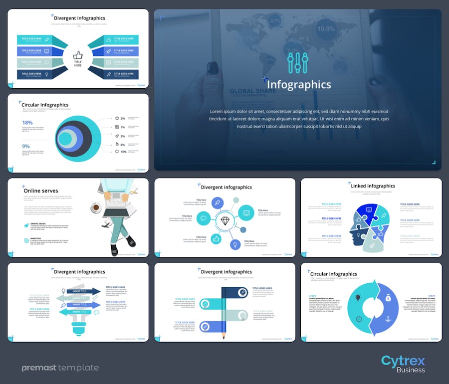 业务计划业务合作创意图形PPT模板 - 顶尖PPT