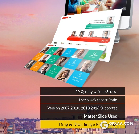 集团企业团队构建实力展示PPT模板 - 顶尖PPT