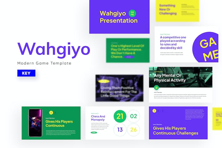 纯色块大标题风格Keynote模板 - 顶尖PPT