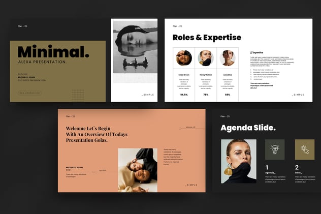 深色极简演讲展示设计PPT模板 - 顶尖PPT