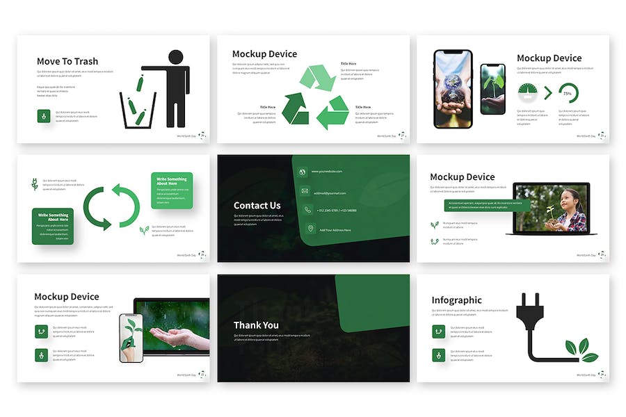 环境保护绿化PPT模板 - 顶尖PPT