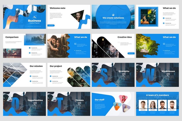 商业创意提案动画图形地图PPT模板 - 顶尖PPT