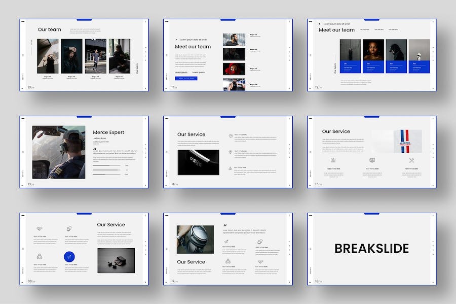 创意极简线框商务商业工作总结新年计划通用PPT模板 - 顶尖PPT