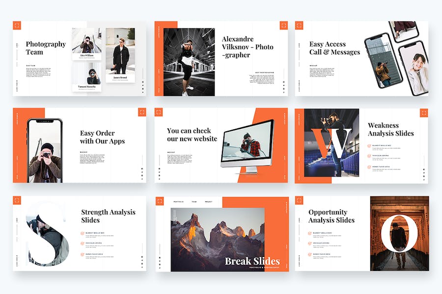 时尚模特服装摄影行业PPT模板 - 顶尖PPT