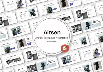 AI人工智能Powerpoint模板 - 顶尖PPT