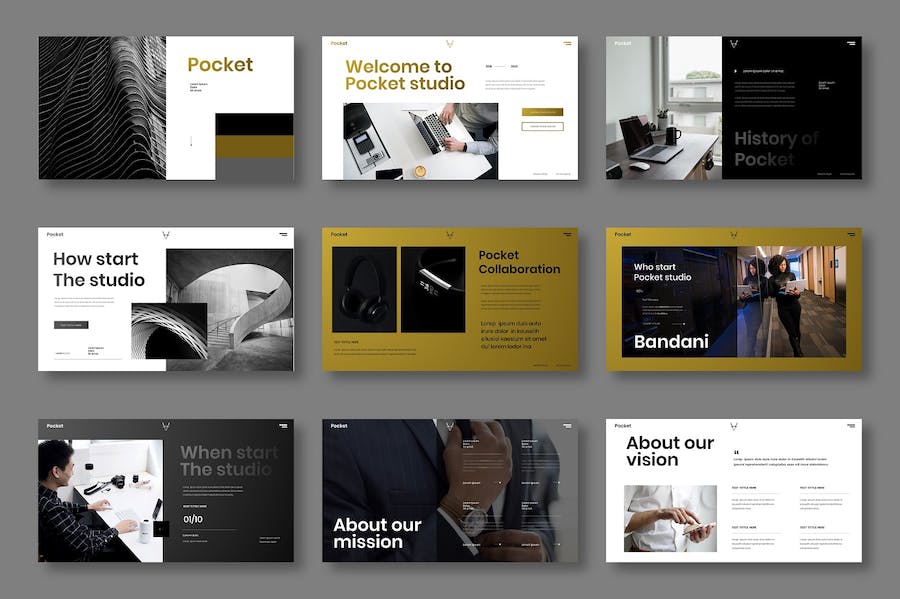 商业公司精英介绍PPT模板模板 - 顶尖PPT