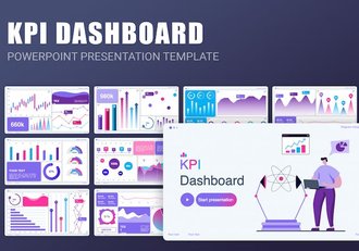 KPI关键绩效指标数据分析展示PPT模板 - 顶尖PPT