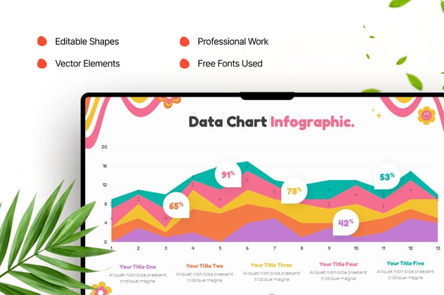 可视化数据图表图形keynote模板 - 顶尖PPT