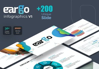 200页高端国外商务图形图表PPT模板 - 顶尖PPT