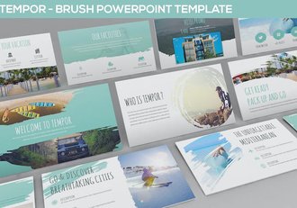 创意艺术设计作品展示PPT模板 - 顶尖PPT