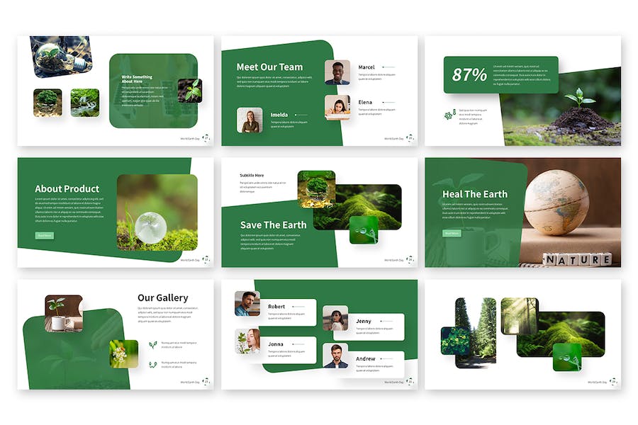 环境保护绿化PPT模板 - 顶尖PPT