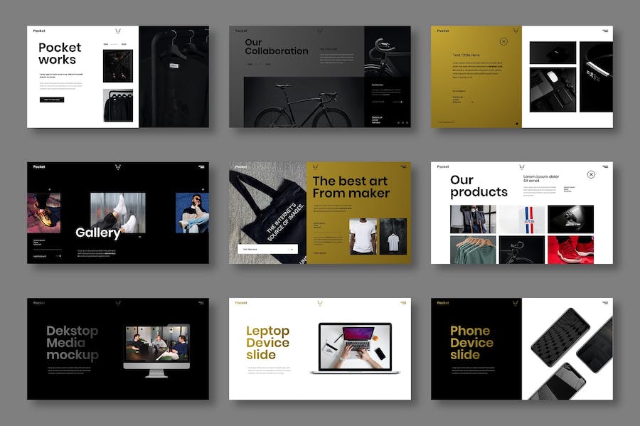 商业公司精英介绍PPT模板模板 - 顶尖PPT