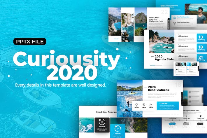 海边旅游度假旅游景点数据分析摄影图片展示PPT模板 - 顶尖PPT