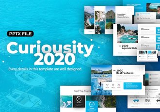 海边旅游度假旅游景点数据分析摄影图片展示PPT模板 - 顶尖PPT