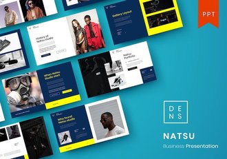 国外时尚品牌服饰鞋子宣传展示商务通用PPT模板 - 顶尖PPT