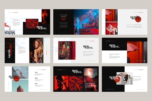 极简风格科技发展主题PPT模板 - 顶尖PPT