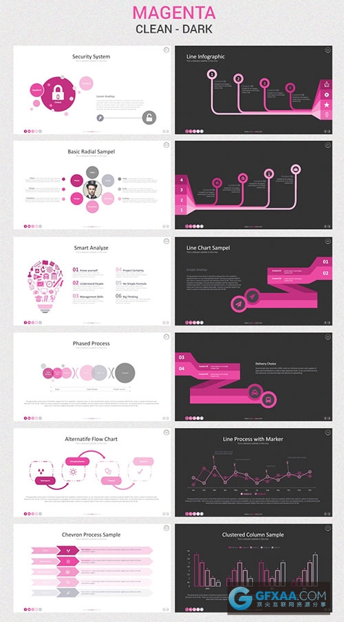 100页商务PPT模板5种配色方案20个ppt文件 - 顶尖PPT