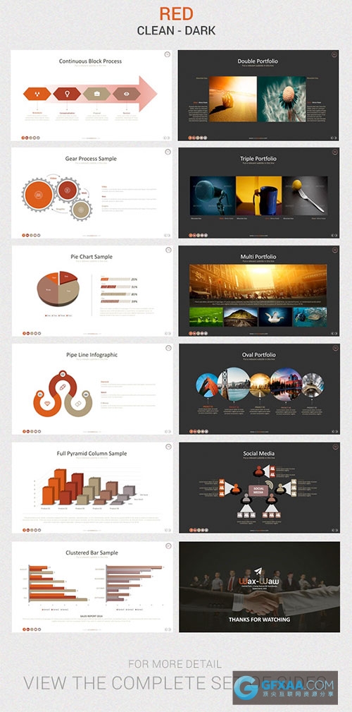 100页商务PPT模板5种配色方案20个ppt文件 - 顶尖PPT