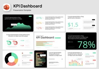 KPI业绩指标监测系统PPT模板 - 顶尖PPT