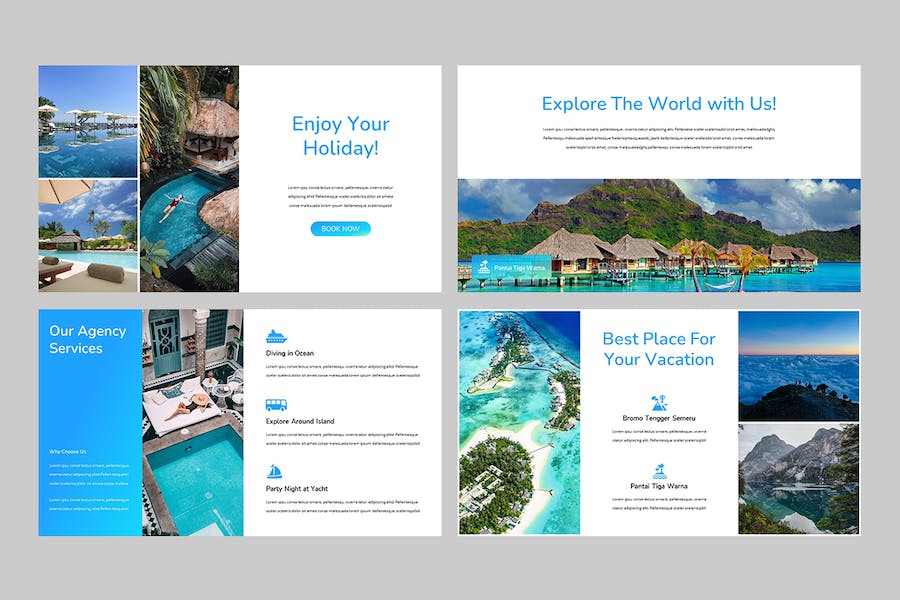 航海旅游商务PPT模板 - 顶尖PPT
