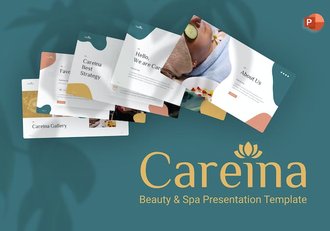 美容美体养生水疗女性护肤行业主题PPT模板 - 顶尖PPT