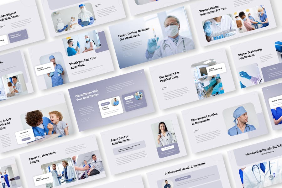 医疗体检咨询服务方案展示Keynote模板 - 顶尖PPT