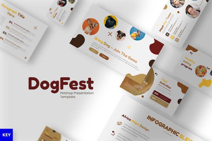 宠物行业数据分析keynote模板 - 顶尖PPT