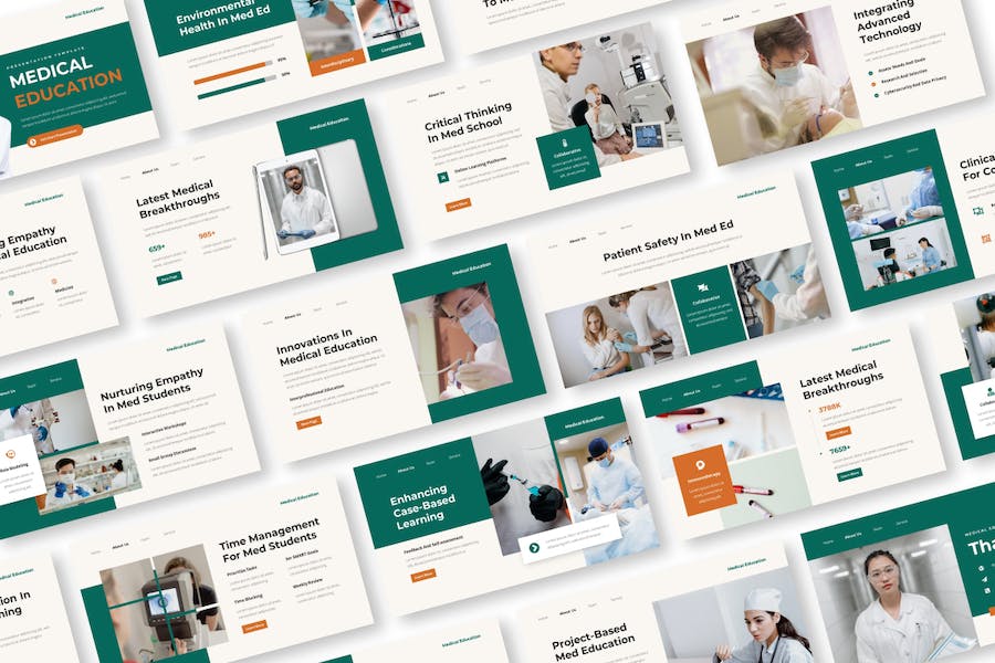 医学教育培训课程教学设计PPT模板 - 顶尖PPT